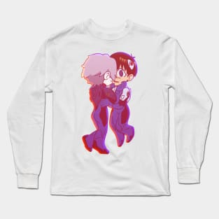 NGE! SHINJI X KAWORU ALWAYS HERE FOR YOU Long Sleeve T-Shirt